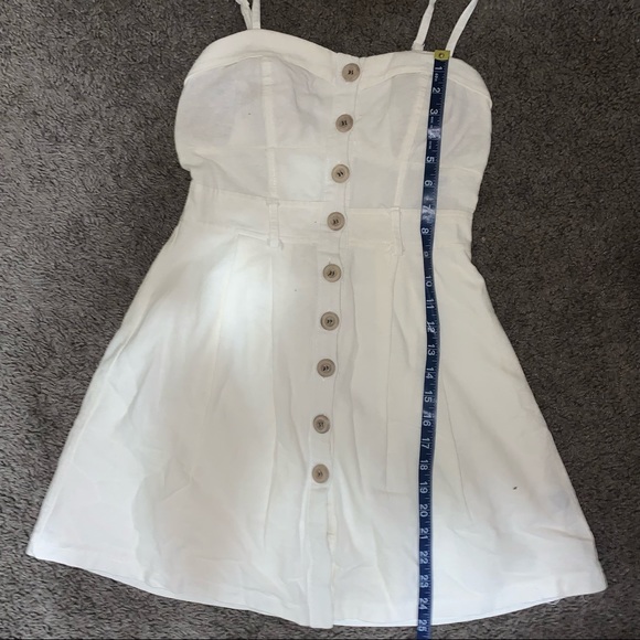 3/$20 Mind Code Ivory Button Front Dress - S - Picture 8 of 11